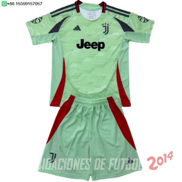 Camiseta Del Conjunto Completo Juventus Ninos Concepto 2025/2026 Verde
