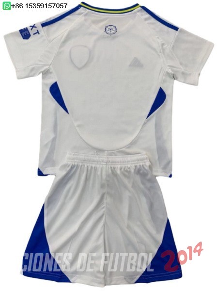 Camiseta Del Conjunto Completo Leeds United Nino Primera 2024/2025 I