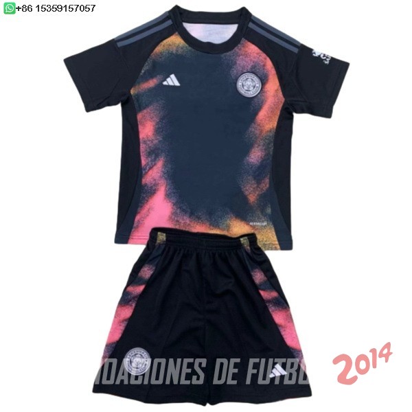 Camiseta Del Conjunto Completo Leicester City Ninos Segunda 2024/2025