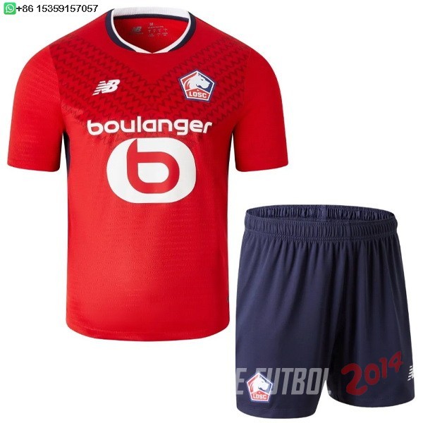 Camiseta Del Conjunto Completo Lille Nino Primera 2024/2025