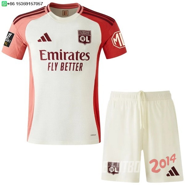 Camiseta Del Conjunto Completo Lyon Ninos Tercera 2024/2025