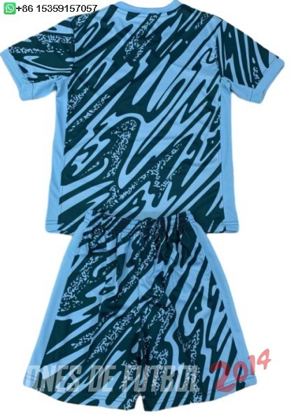 Camiseta Del Conjunto Completo Paris Saint Germain Ninos Portero 2024/2025 Azul