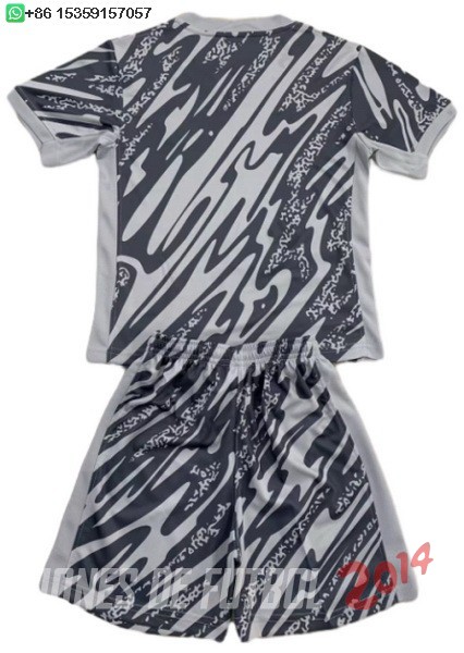 Camiseta Del Conjunto Completo Paris Saint Germain Ninos Portero 2024/2025 Gris