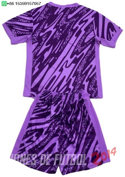 Camiseta Del Conjunto Completo Paris Saint Germain Ninos Portero 2024/2025 Purpura