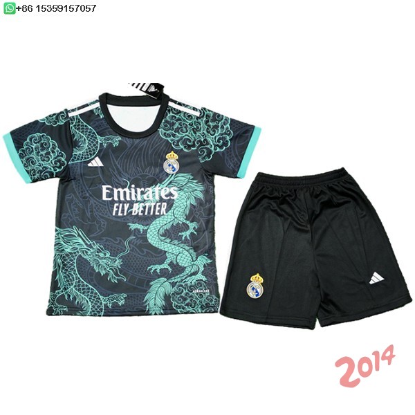 Camiseta Del Conjunto Completo Real Madrid Ninos Especial 2025/2026 Negro