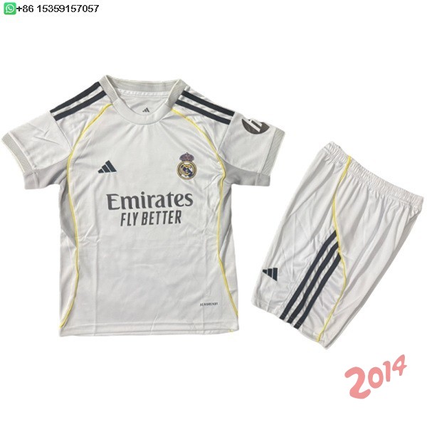 Camiseta Del Conjunto Completo Real Madrid Primera Concepto 2025/2026