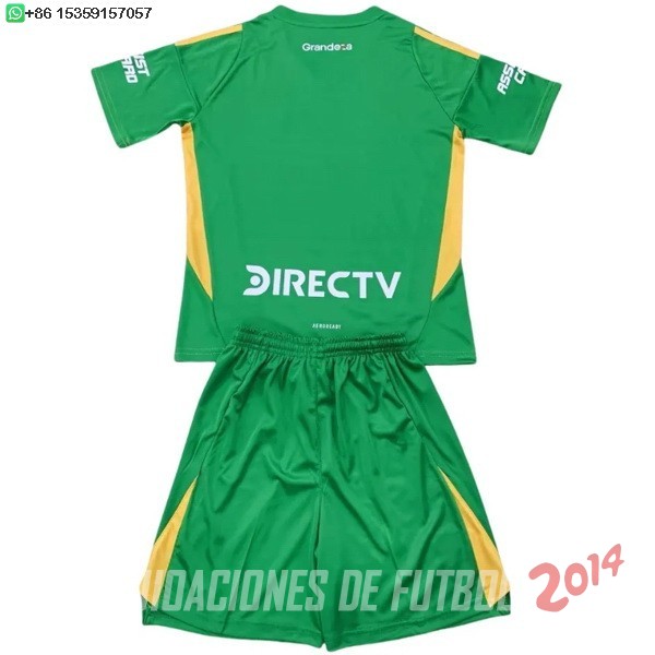 Camiseta Del Conjunto Completo River Plate Ninos Portero 2024/2025 Verde