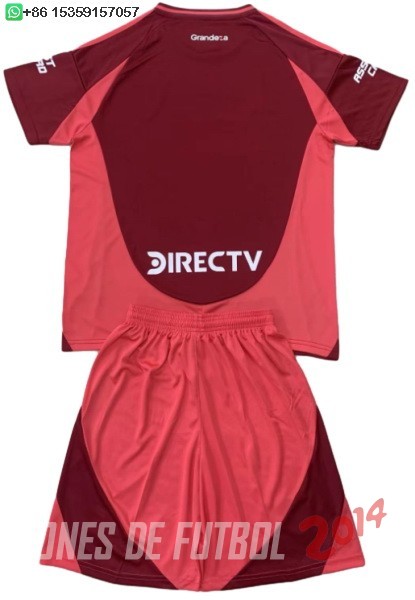 Camiseta Del Conjunto Completo River Plate Ninos Segunda 2024/2025