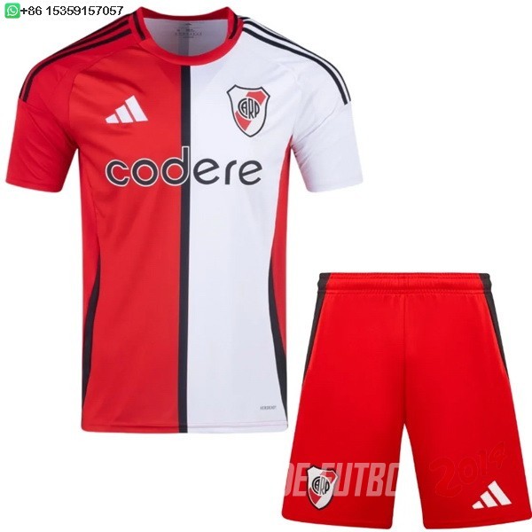 Camiseta Del Conjunto Completo River Plate Ninos Tercera 2024/2025