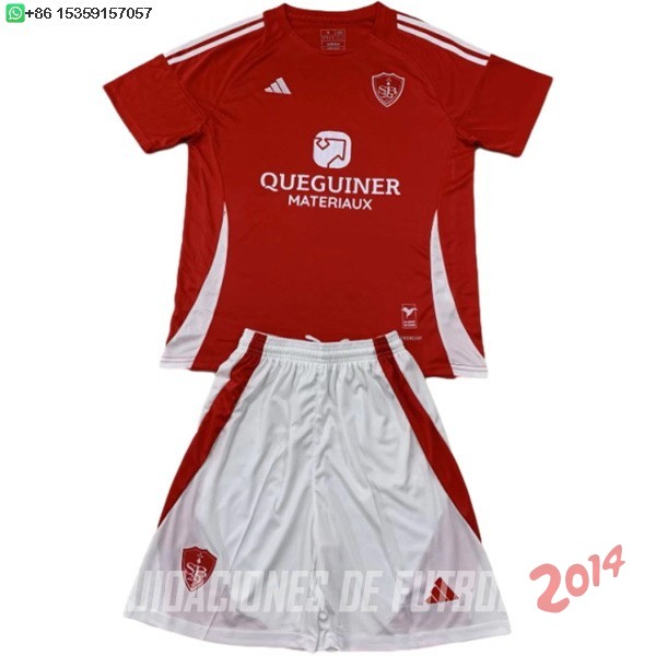 Camiseta Del Conjunto Completo Stade Brestois Nino Primera 2024/2025
