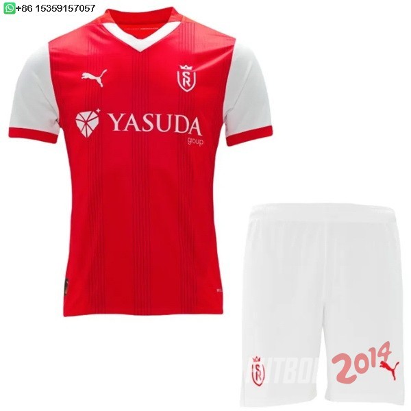 Camiseta Del Conjunto Completo Stade de Reims Nino Primera 2024/2025