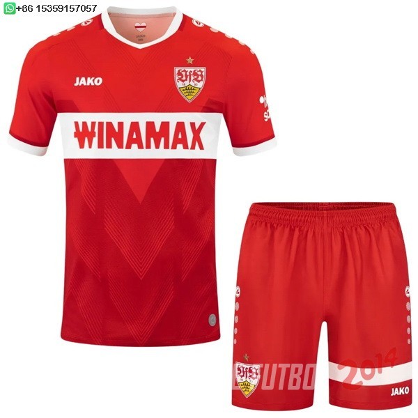 Camiseta Del Conjunto Completo Stuttgart Ninos Segunda 2024/2025
