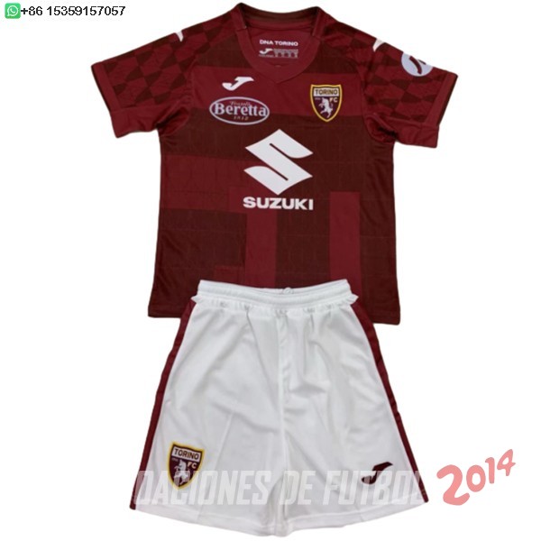 Camiseta Del Conjunto Completo Torino Nino Primera 2024/2025