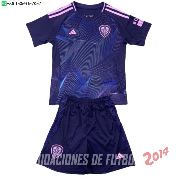 Camiseta Del Conjunto De Ninos Leeds United Tercera 2024/2025