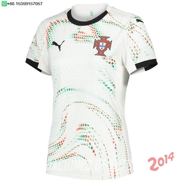Camiseta Del Mujer Portugal Segunda 2025