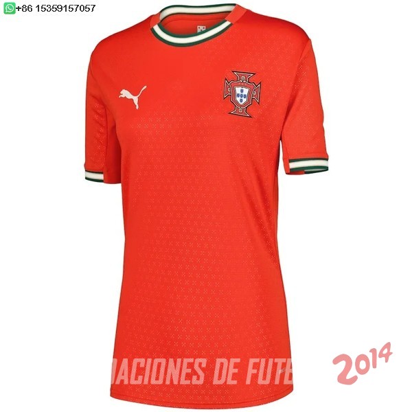 Camiseta Del Portugal Mujer Primera 2025