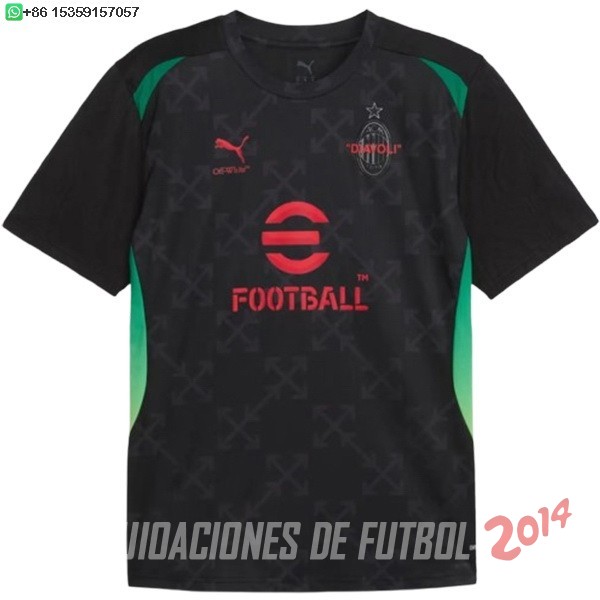 Tailandia Camiseta Del AC Milan Especial 2025/2026 Negro Verde