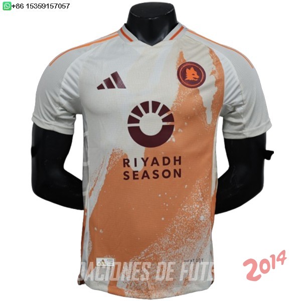 Tailandia Camiseta Del As Roma Segunda Jugadores 2024/2025