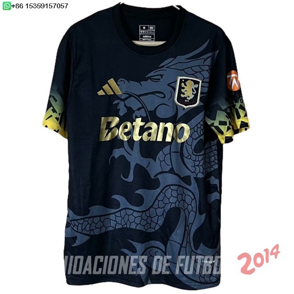 Tailandia Camiseta Del Aston Villa Especial 2025/2026 Negro
