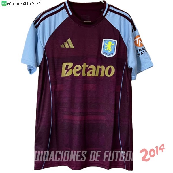 Tailandia Camiseta Del Aston Villa Especial 2025/2026 Rojo