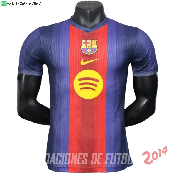Tailandia Camiseta Del Barcelona Especial Jugadores 2025/2026 Azul Rojo