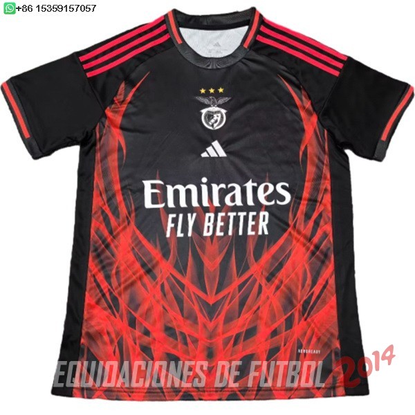 Tailandia Camiseta Del Benfica Especial 2024/2025 Negro Rojo