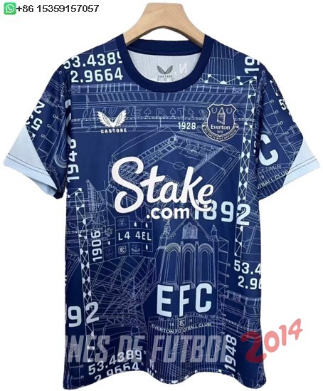 Tailandia Camiseta Del Everton Especial 2025/2026 Azul