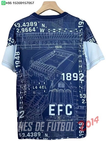 Tailandia Camiseta Del Everton Especial 2025/2026 Azul