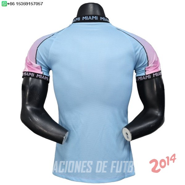 Tailandia Camiseta Del Inter Miami Especial Jugadores 2025/2026 Azul Rosa