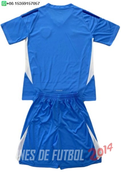 Tailandia Camiseta Del Leeds United Ninos Portero 2024/2025 Azul
