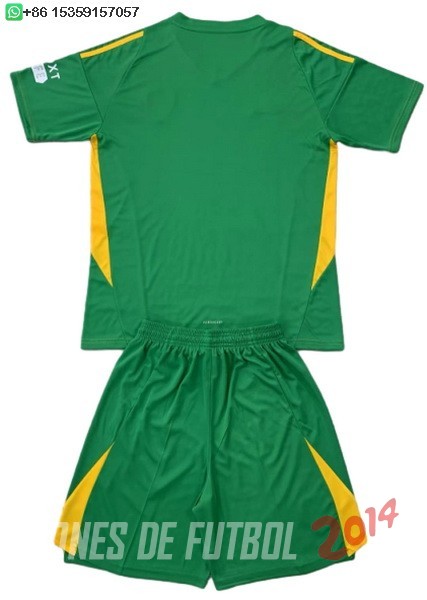 Tailandia Camiseta Del Leeds United Ninos Portero 2024/2025 Verde