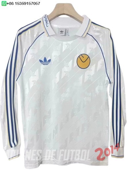 Tailandia Camiseta Del Manga Larga Leeds United Especial 2024/2025 Blanco