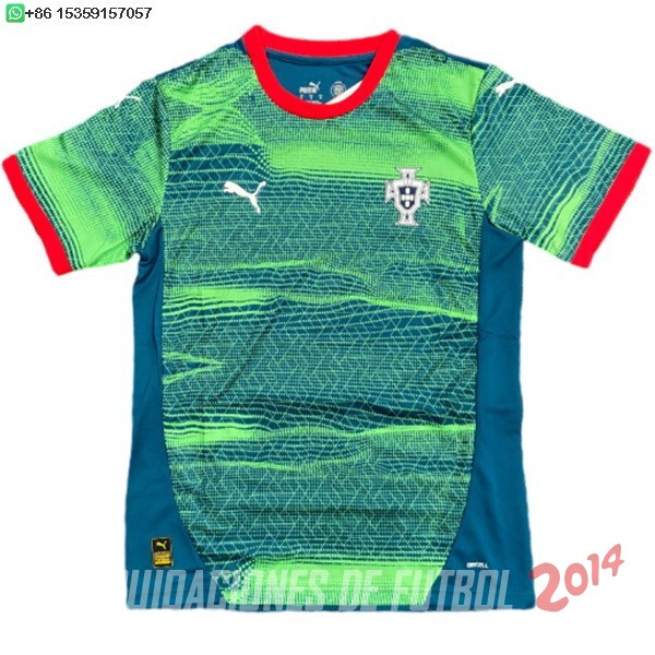 Tailandia Camiseta Del Portugal Especial 2025 Verde Azul