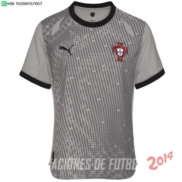Tailandia Camiseta Del Portugal Portero 2025 Gris