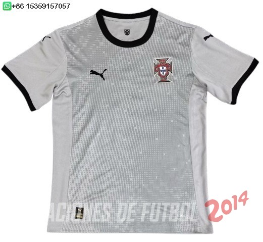 Tailandia Camiseta Del Portugal Portero 2025 Gris