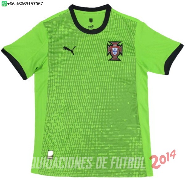 Tailandia Camiseta Del Portugal Portero 2025 Verde