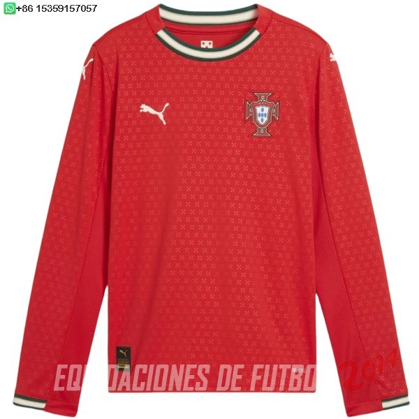Tailandia Camiseta Del Portugal Primera Manga Larga 2025