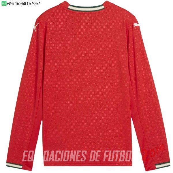 Tailandia Camiseta Del Portugal Primera Manga Larga 2025