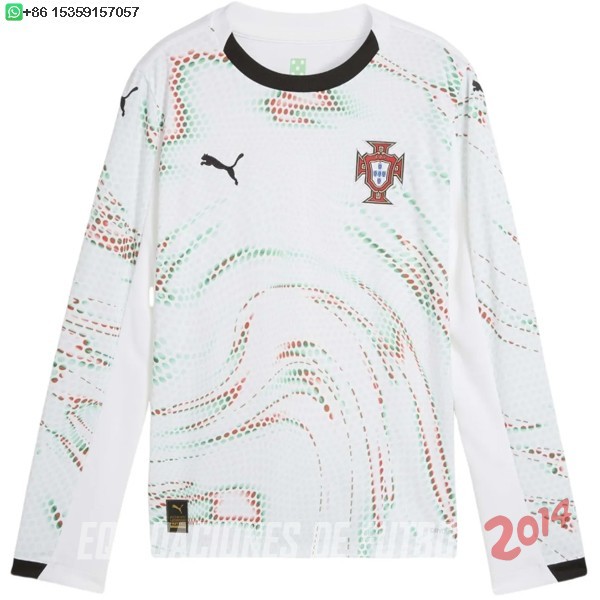 Tailandia Camiseta Del Portugal Segunda Manga Larga 2025