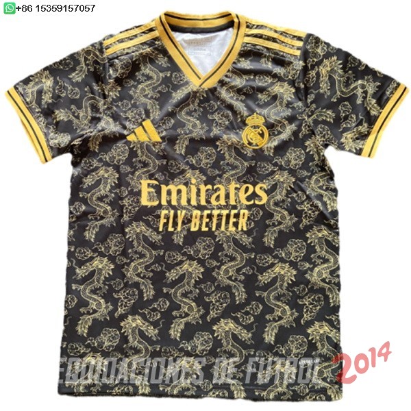 Tailandia Camiseta Del Real Madrid Especial 2025/2026 Amarillo Negro