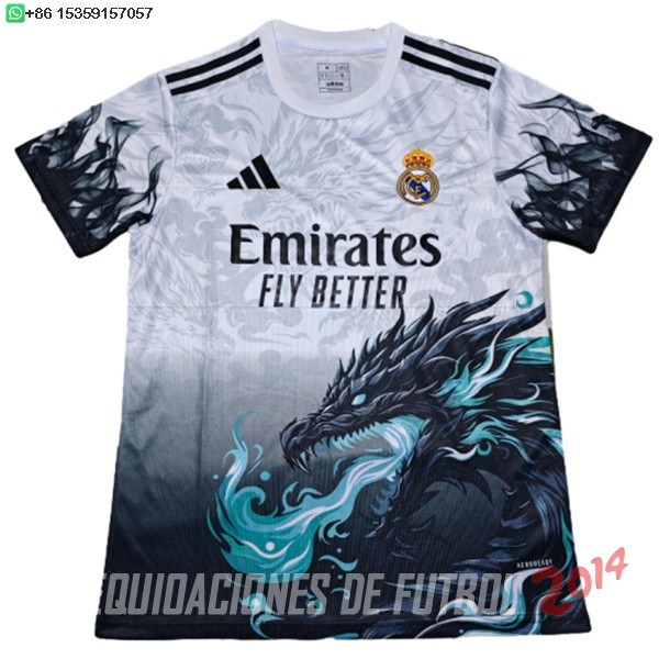 Tailandia Camiseta Del Real Madrid Especial 2025/2026 Blanco Negro
