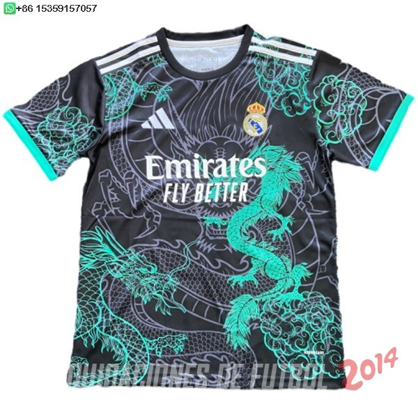 Tailandia Camiseta Del Real Madrid Especial 2025/2026 Negro Verde