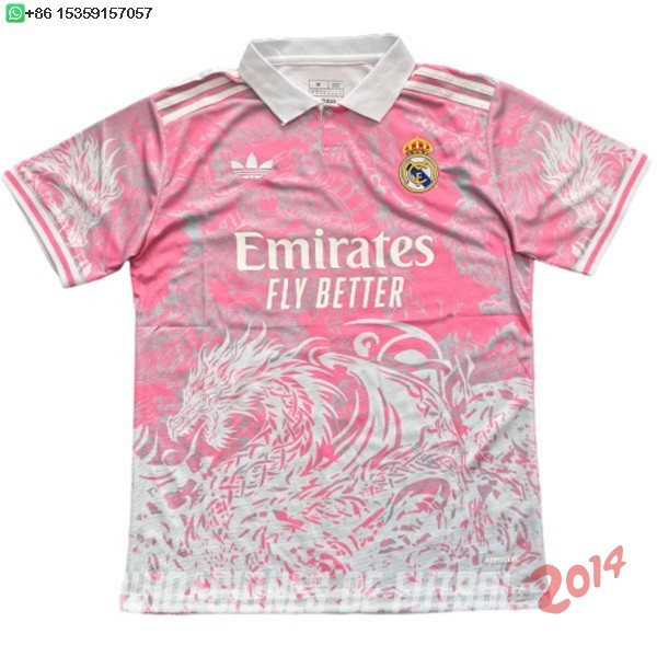 Tailandia Camiseta Del Real Madrid Especial 2025/2026 Rosa Blanco