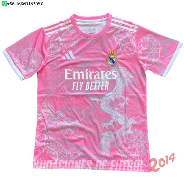 Tailandia Camiseta Del Real Madrid Especial 2025/2026 Rosa I Blanco