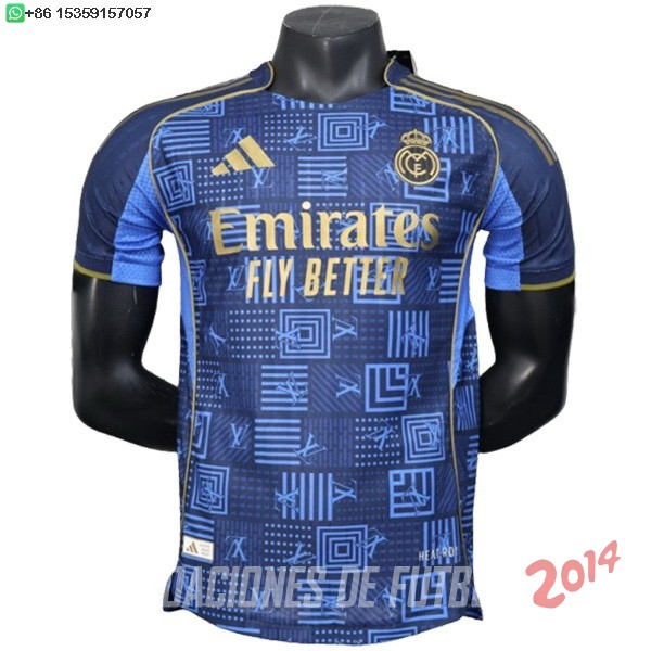 Tailandia Camiseta Del Real Madrid Especial Jugadores 2025/2026 Azul