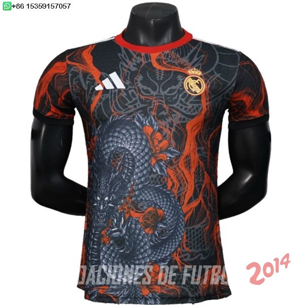 Tailandia Camiseta Del Real Madrid Especial Jugadores 2025/2026 Negro Rojo