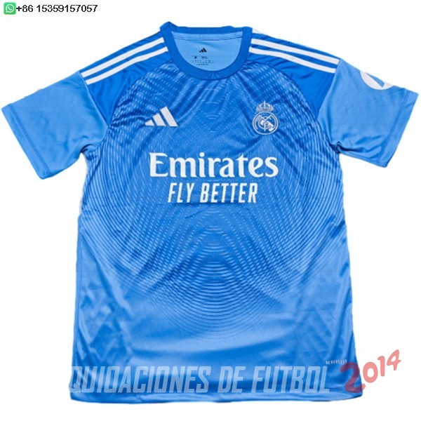 Tailandia Camiseta Del Real Madrid Portero 2025/2026 Azul