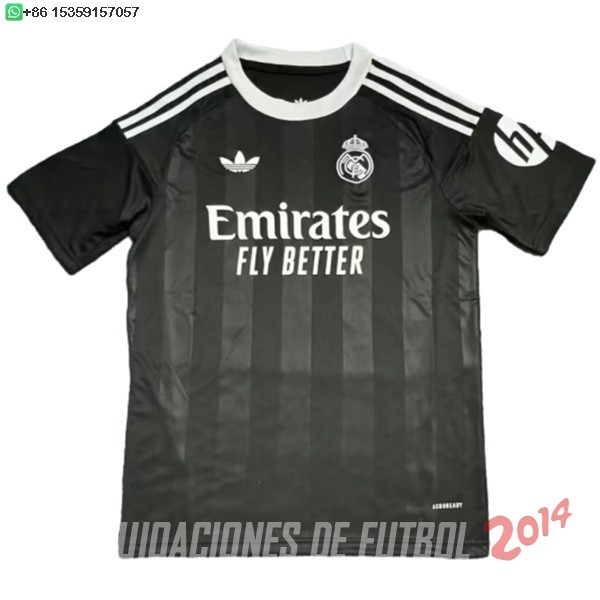 Tailandia Camiseta Del Real Madrid Portero 2025/2026 Negro