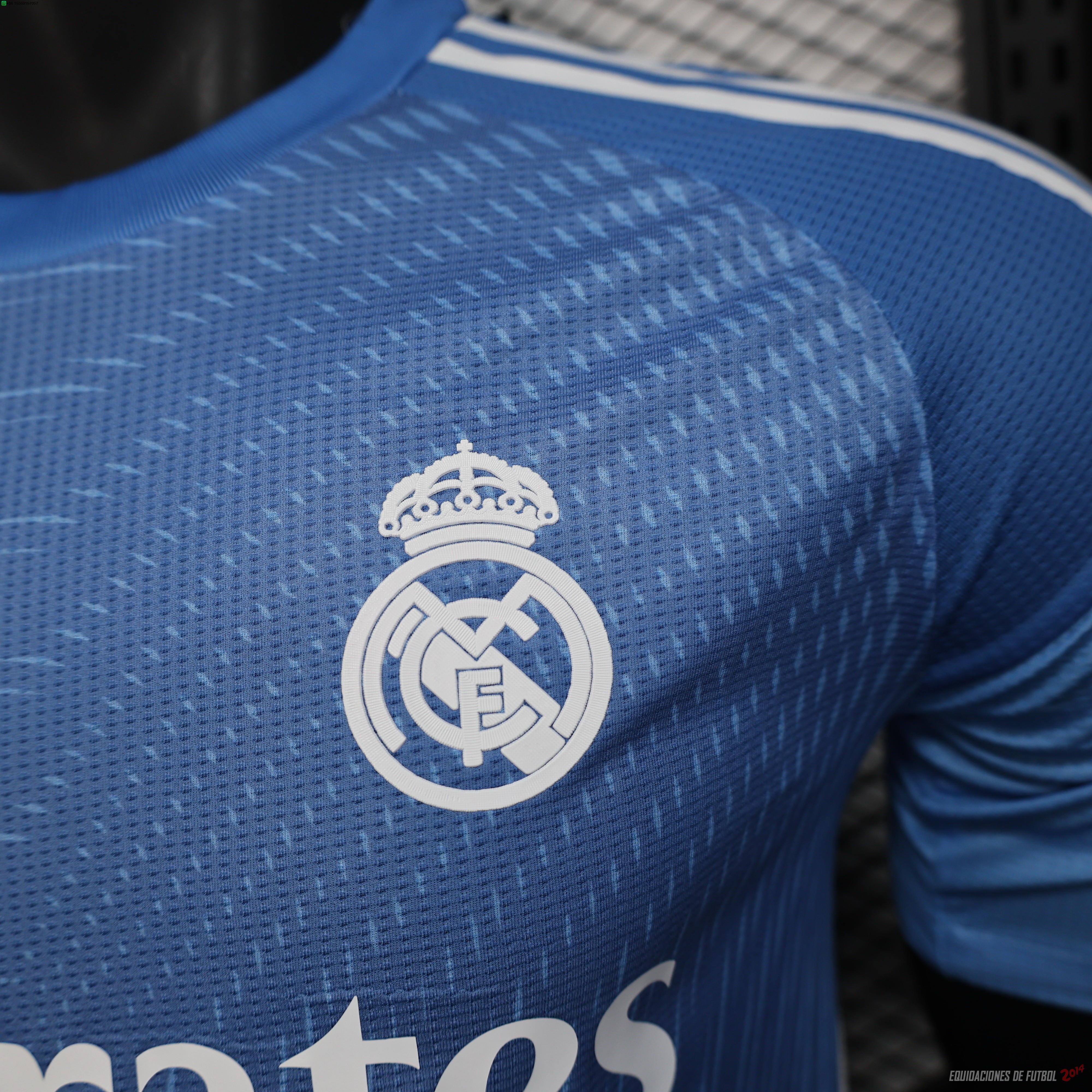 Tailandia Camiseta Del Real Madrid Portero Jugadores 2025/2026 Azul