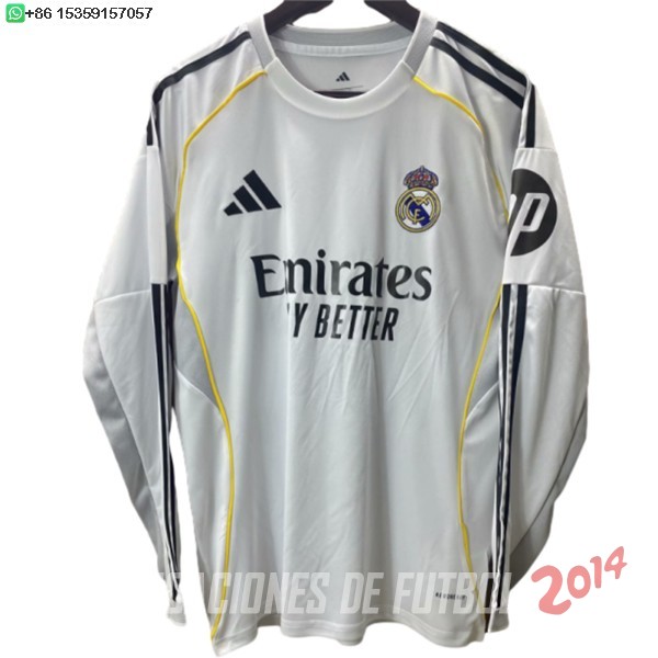 Tailandia Camiseta Del Real Madrid Primera Concepto Manga Larga 2025/2026